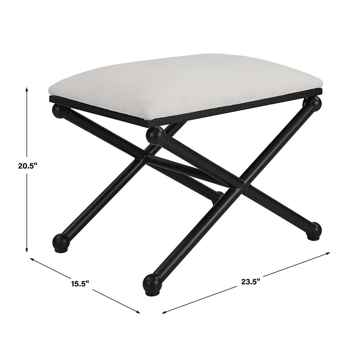 Andrews Small Bench - durable bench with modern style | Image 8 | InSTYLE Home & Rugs