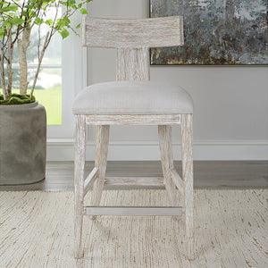 Idris Counter Stool, White - perfect for modern counters | Image 7 | InSTYLE Home & Rugs