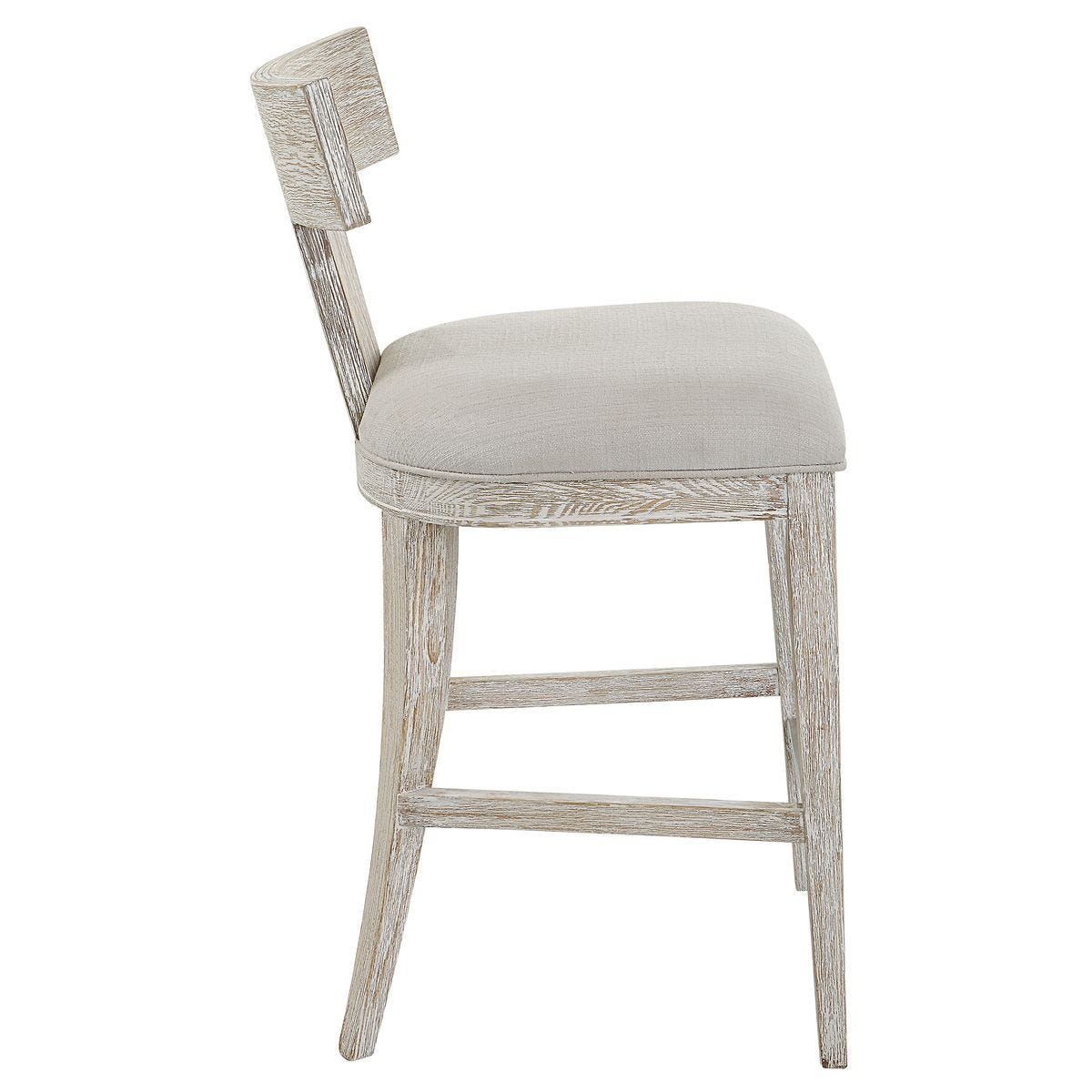 Idris Counter Stool, White - perfect for modern counters | Image 3 | InSTYLE Home & Rugs
