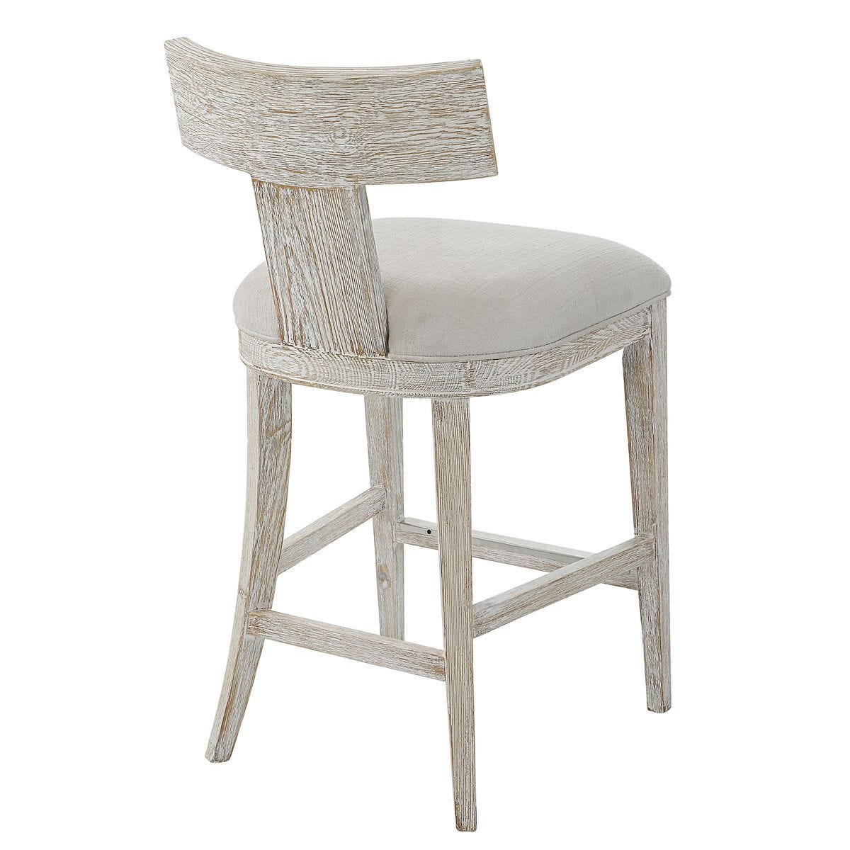 Idris Counter Stool, White - perfect for modern counters | Image 4 | InSTYLE Home & Rugs