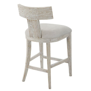 Idris Counter Stool, White - perfect for modern counters | Image 4 | InSTYLE Home & Rugs