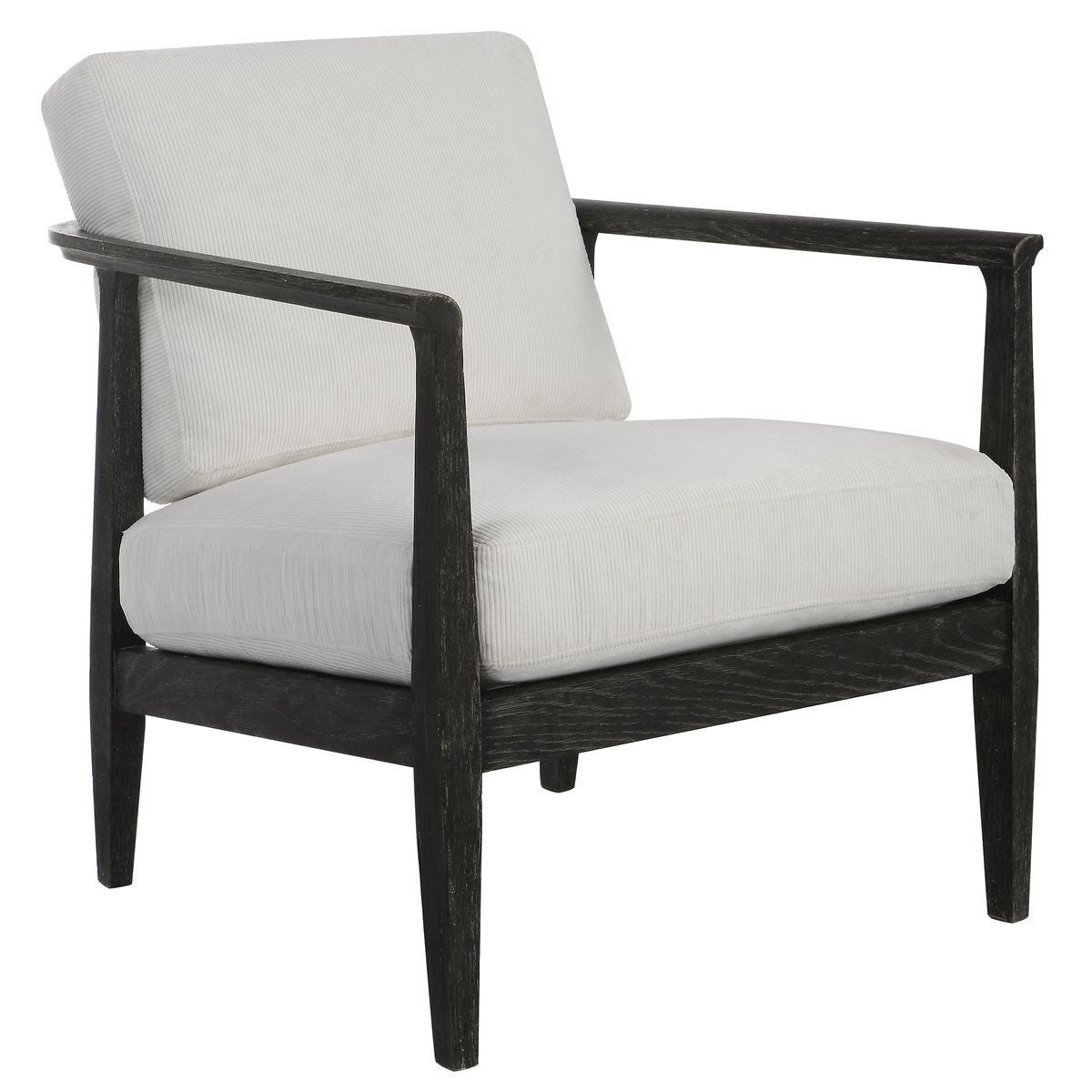 Brunei Accent Chair, White - stylish accent chair to elevate your living room decor | Image 3 | InSTYLE Home & Rugs