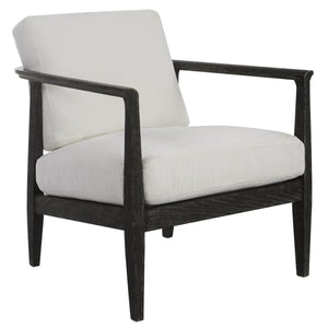 Brunei Accent Chair, White - stylish accent chair to elevate your living room decor | Image 3 | InSTYLE Home & Rugs