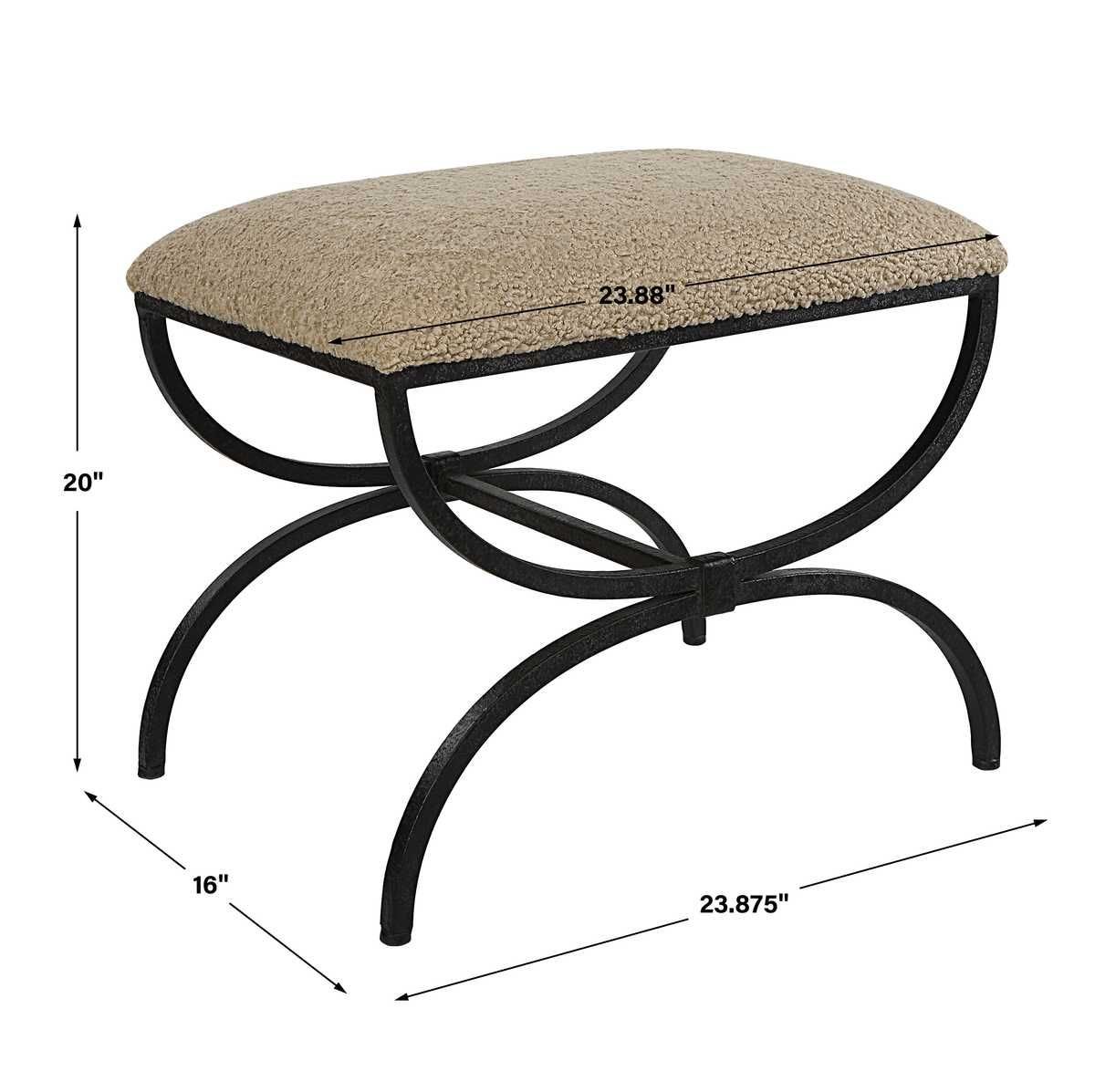 Hacienda Small Bench - stylish bench for any space | Image 7 | InSTYLE Home & Rugs