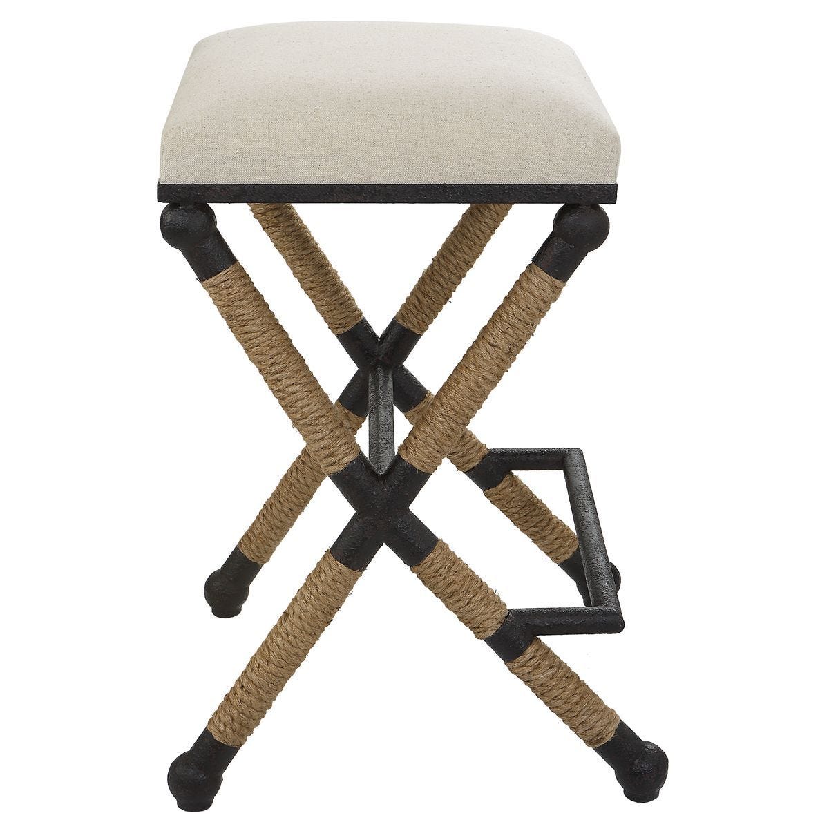 Firth Counter Stool, Oatmeal - perfect for modern counters | Image 6 | InSTYLE Home & Rugs