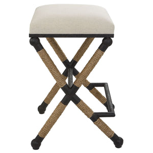 Firth Counter Stool, Oatmeal - perfect for modern counters | Image 6 | InSTYLE Home & Rugs