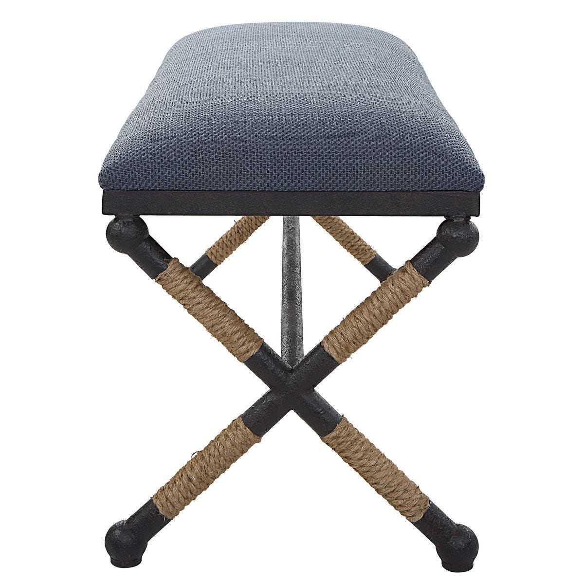 Firth Bench, Navy - stylish bench for any space | Image 4 | InSTYLE Home & Rugs
