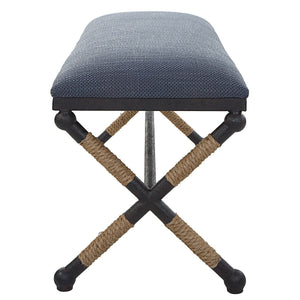 Firth Bench, Navy - stylish bench for any space | Image 4 | InSTYLE Home & Rugs