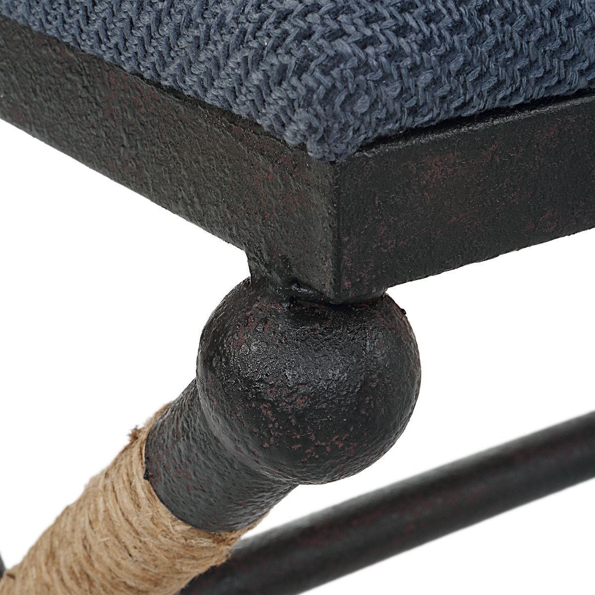 Firth Bench, Navy - stylish bench for any space | Image 5 | InSTYLE Home & Rugs