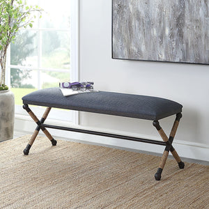 Firth Bench, Navy - stylish bench for any space | Image 1 | InSTYLE Home & Rugs