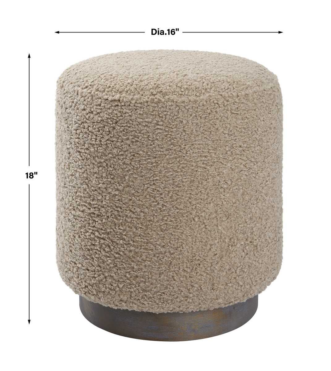 Avila Ottoman, Latte - comfortable ottoman for any room | Image 5 | InSTYLE Home & Rugs