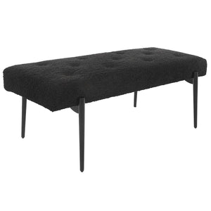 Olivier Bench, Black - perfect for entryways or patios | Image 3 | InSTYLE Home & Rugs