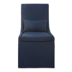 Coley Armless Chair, Denim - durable construction for long-lasting use | Image 2 | InSTYLE Home & Rugs