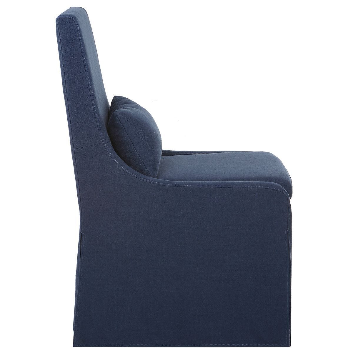 Coley Armless Chair, Denim - durable construction for long-lasting use | Image 4 | InSTYLE Home & Rugs