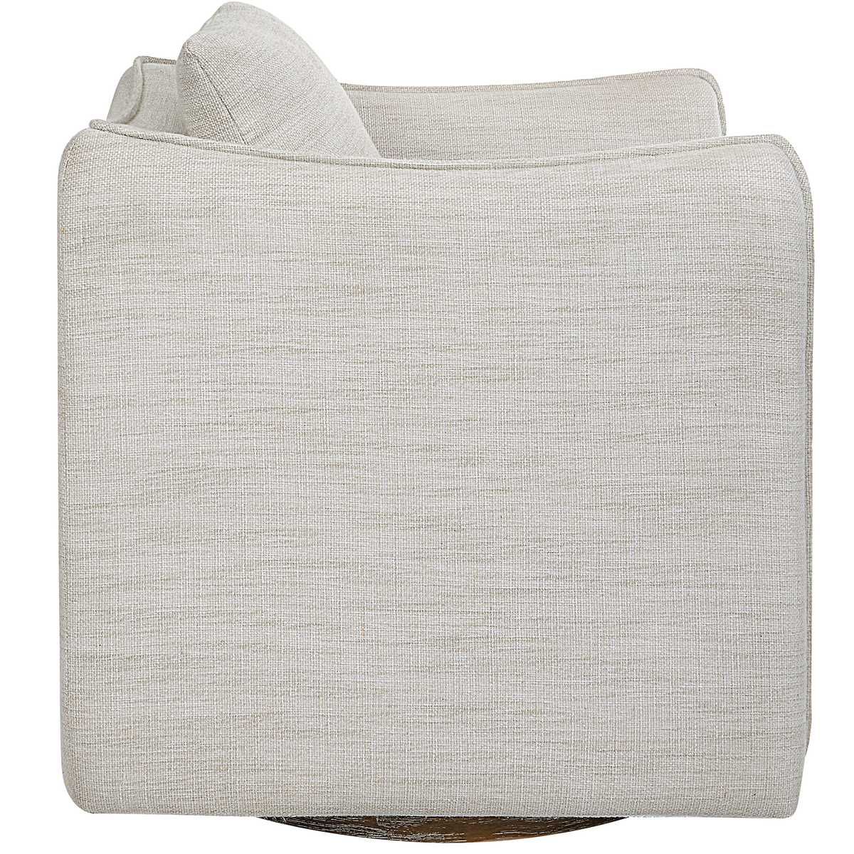 Corben Swivel Chair, White - variety of styles from classic to contemporary | Image 4 | InSTYLE Home & Rugs