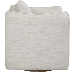 Corben Swivel Chair, White - variety of styles from classic to contemporary | Image 4 | InSTYLE Home & Rugs