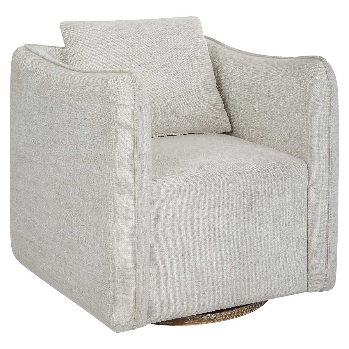 Corben Swivel Chair, White - variety of styles from classic to contemporary | Image 3 | InSTYLE Home & Rugs