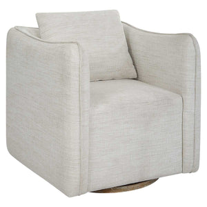 Corben Swivel Chair, White - variety of styles from classic to contemporary | Image 3 | InSTYLE Home & Rugs