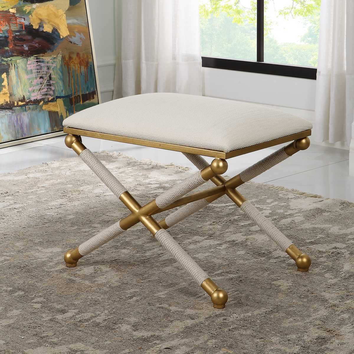 Socialite Small Bench - stylish bench for any space | Image 1 | InSTYLE Home & Rugs