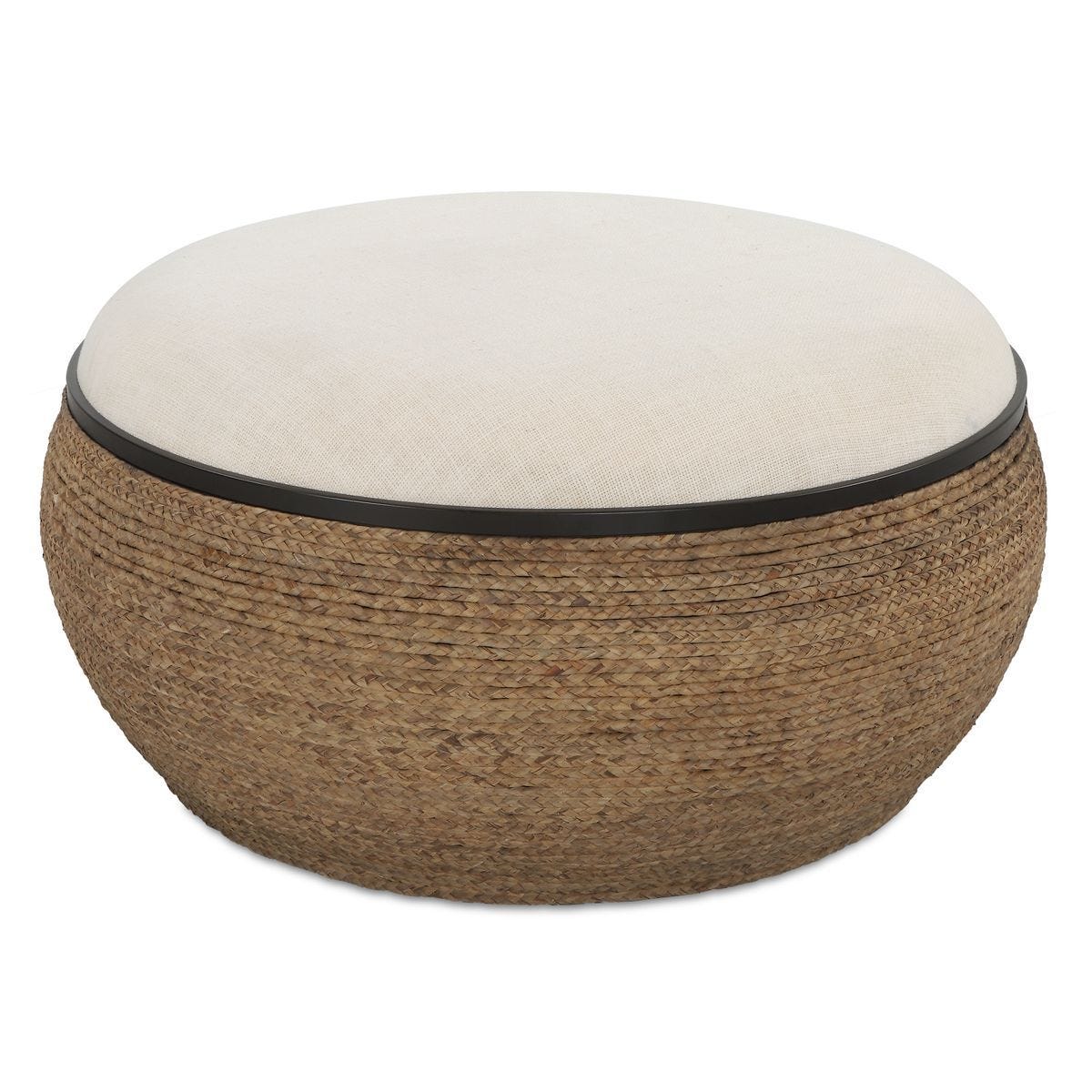 Island Ottoman, Large Round - comfortable ottoman for any room | Image 2 | InSTYLE Home & Rugs