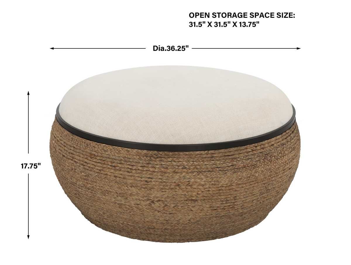 Island Ottoman, Large Round - comfortable ottoman for any room | Image 6 | InSTYLE Home & Rugs
