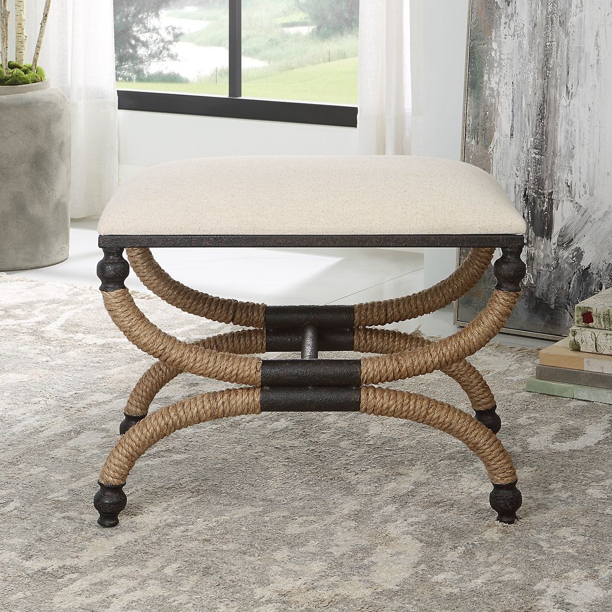 Icaria Small Bench - stylish bench for any space | Image 8 | InSTYLE Home & Rugs