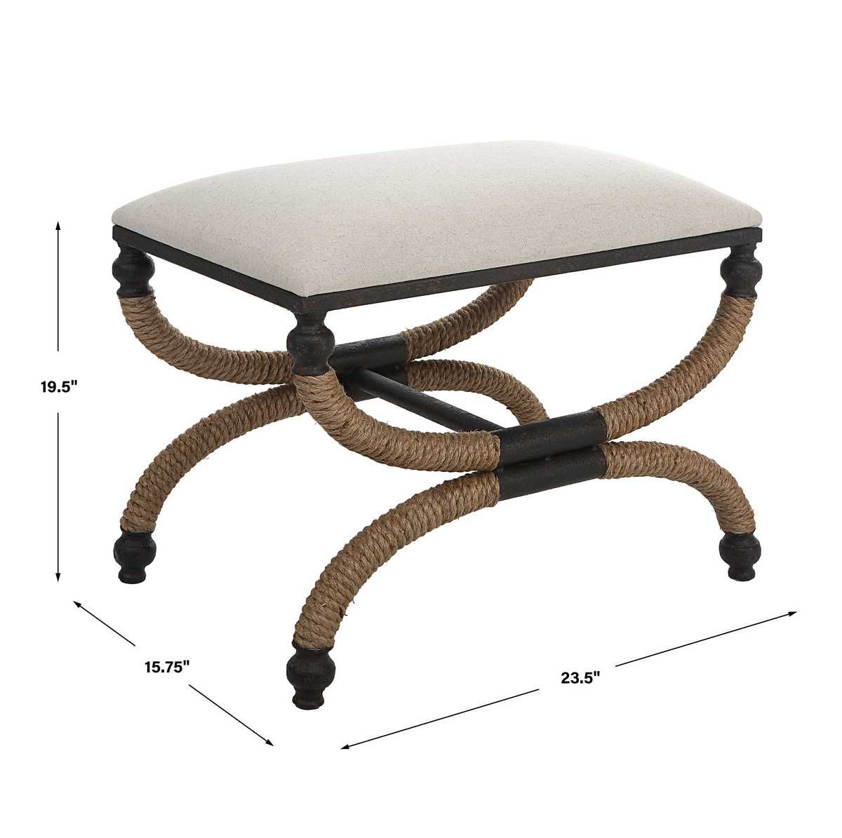 Icaria Small Bench - stylish bench for any space | Image 9 | InSTYLE Home & Rugs