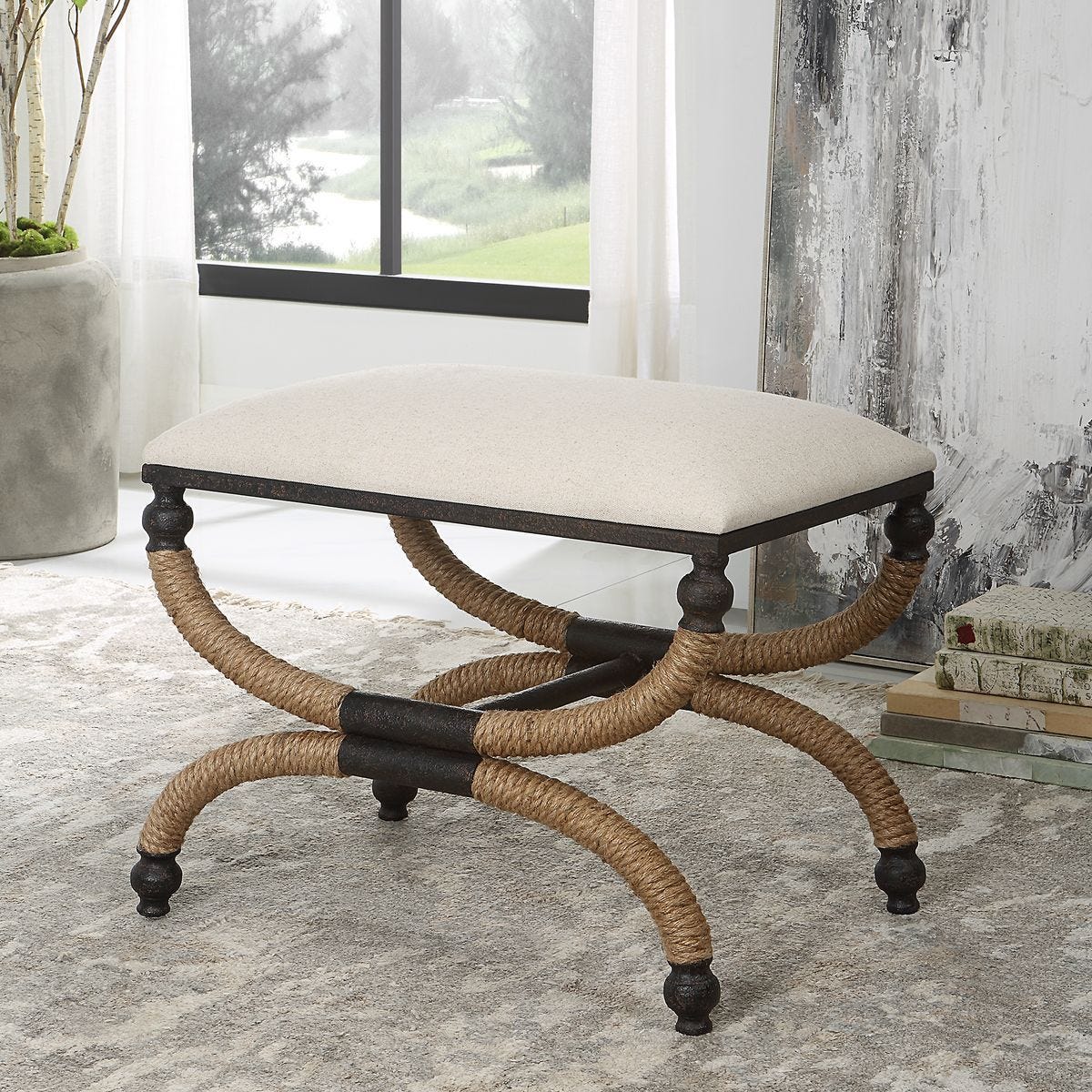 Icaria Small Bench - stylish bench for any space | Image 7 | InSTYLE Home & Rugs