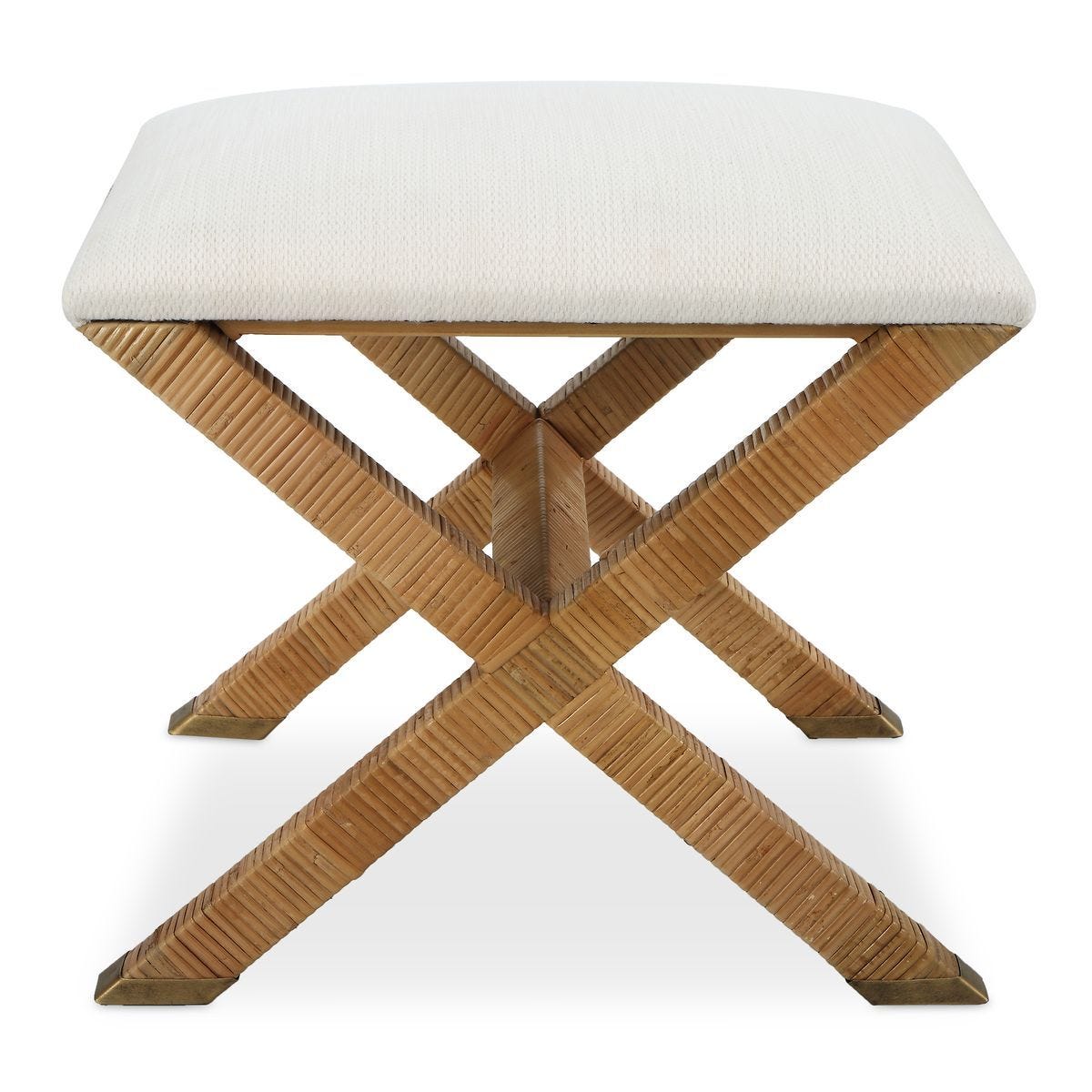 St Tropez Small Bench - durable bench with modern style | Image 2 | InSTYLE Home & Rugs