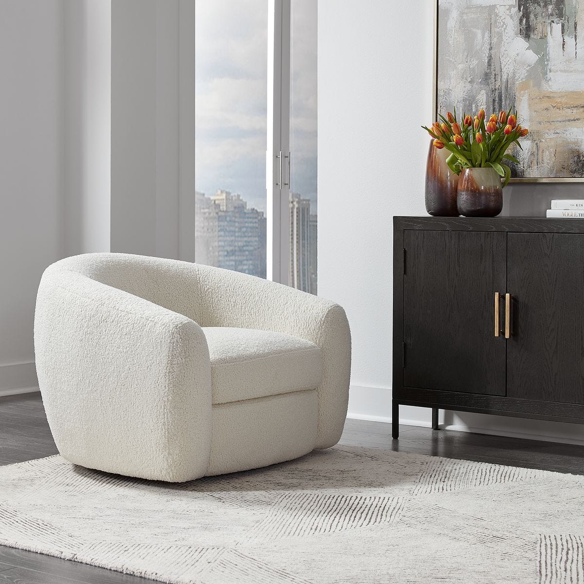 Capra Swivel Chair - variety of styles from classic to contemporary | Image 5 | InSTYLE Home & Rugs