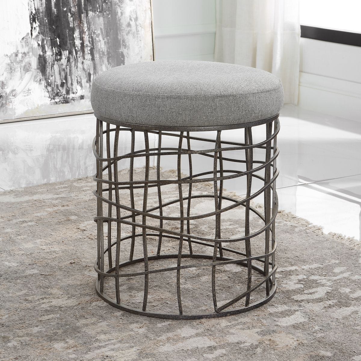 Carnival Accent Stool - available in various heights | Image 1 | InSTYLE Home & Rugs