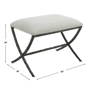 Brisby Small Bench - durable bench with modern style | Image 7 | InSTYLE Home & Rugs