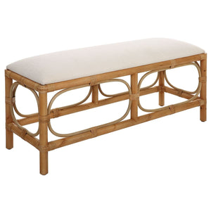 Laguna Bench, White - durable bench with modern style | Image 3 | InSTYLE Home & Rugs