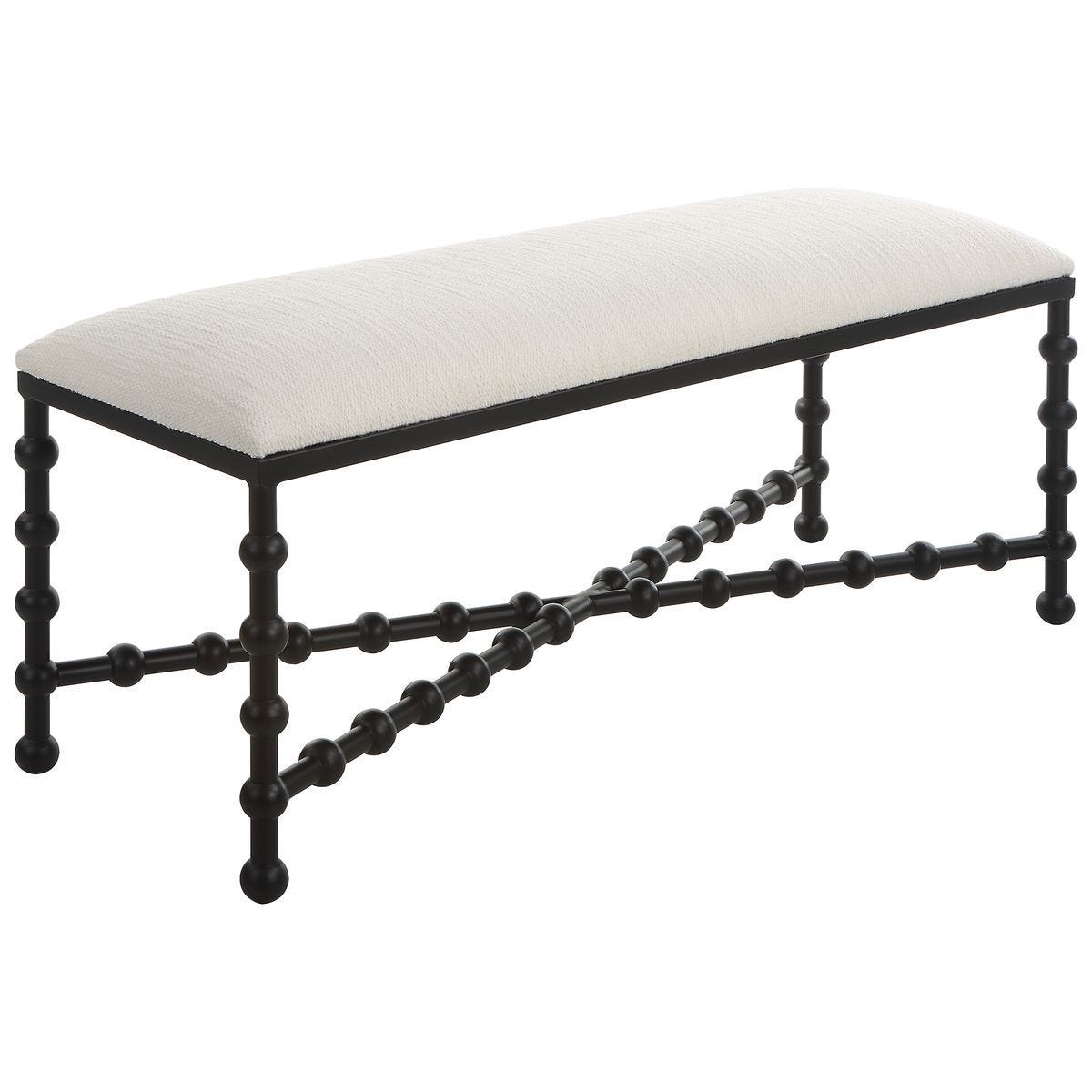 Iron Drops Bench - durable bench with modern style | Image 3 | InSTYLE Home & Rugs