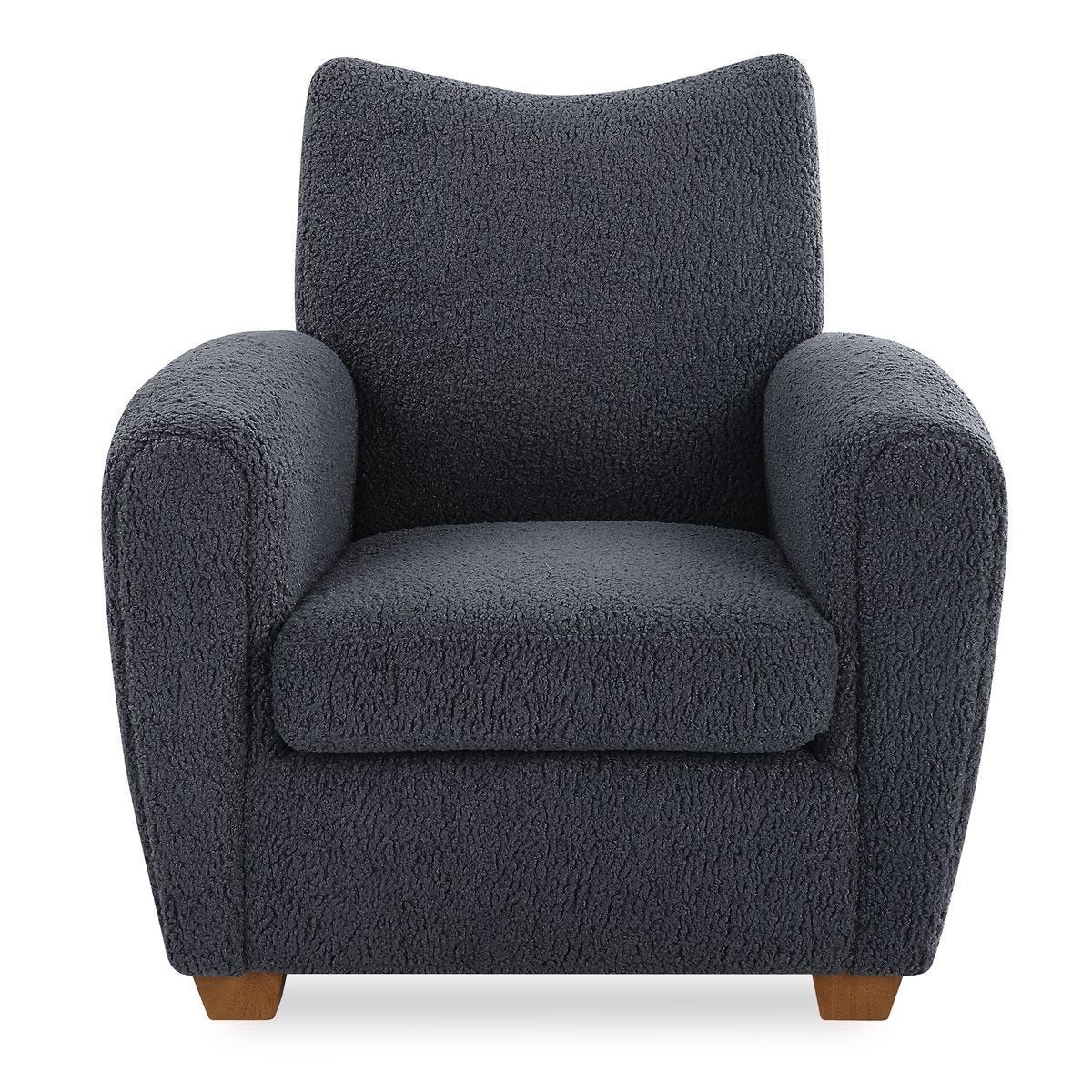 Teddy Accent Chair, Slate - compact accent chair for adding personality to any room | Image 2 | InSTYLE Home & Rugs
