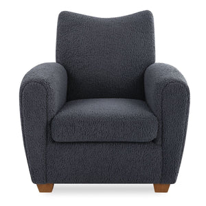 Teddy Accent Chair, Slate - compact accent chair for adding personality to any room | Image 2 | InSTYLE Home & Rugs