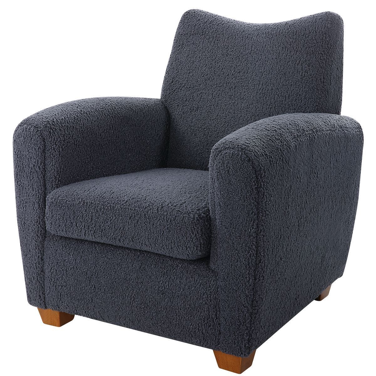 Teddy Accent Chair, Slate - compact accent chair for adding personality to any room | Image 4 | InSTYLE Home & Rugs