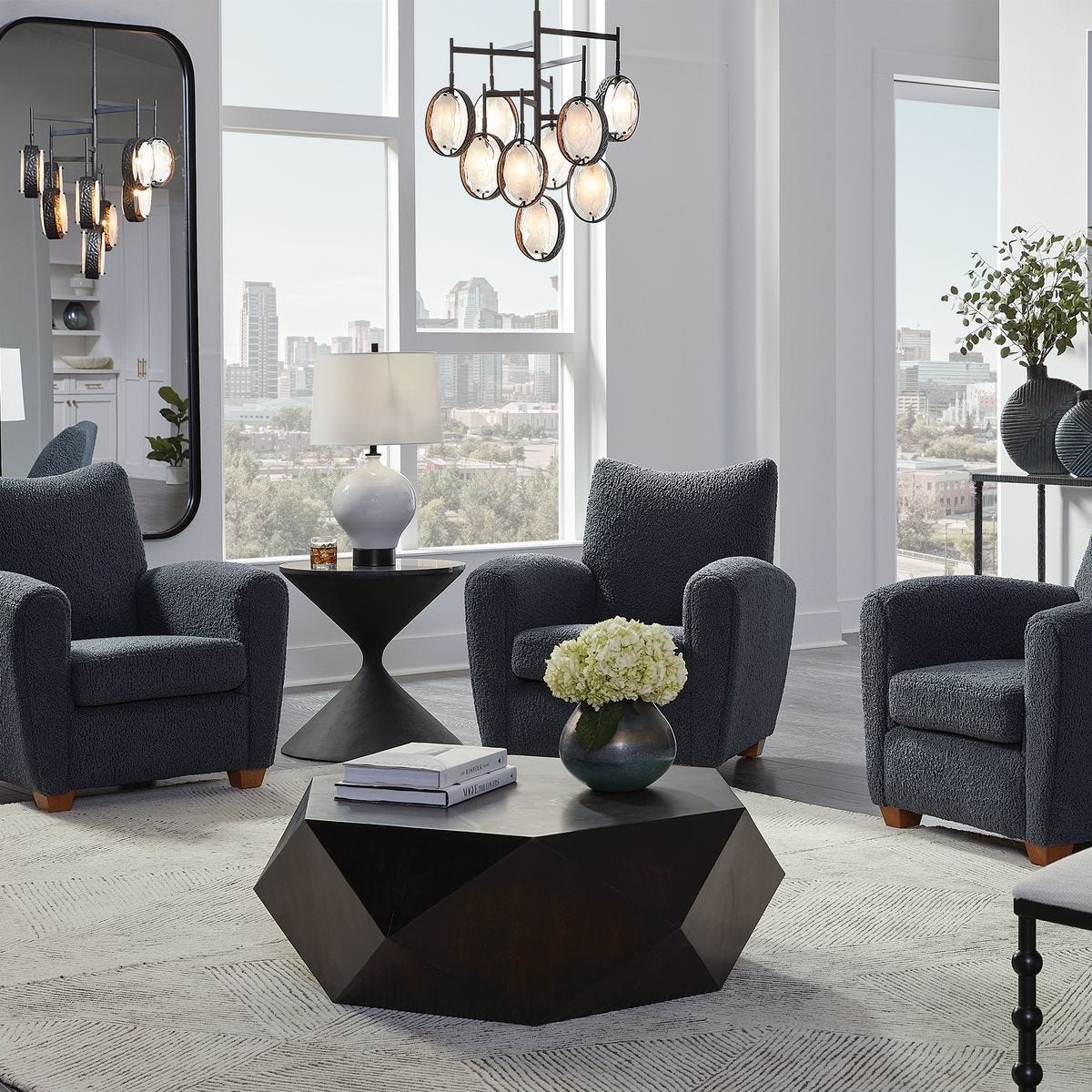 Teddy Accent Chair, Slate - compact accent chair for adding personality to any room | Image 3 | InSTYLE Home & Rugs
