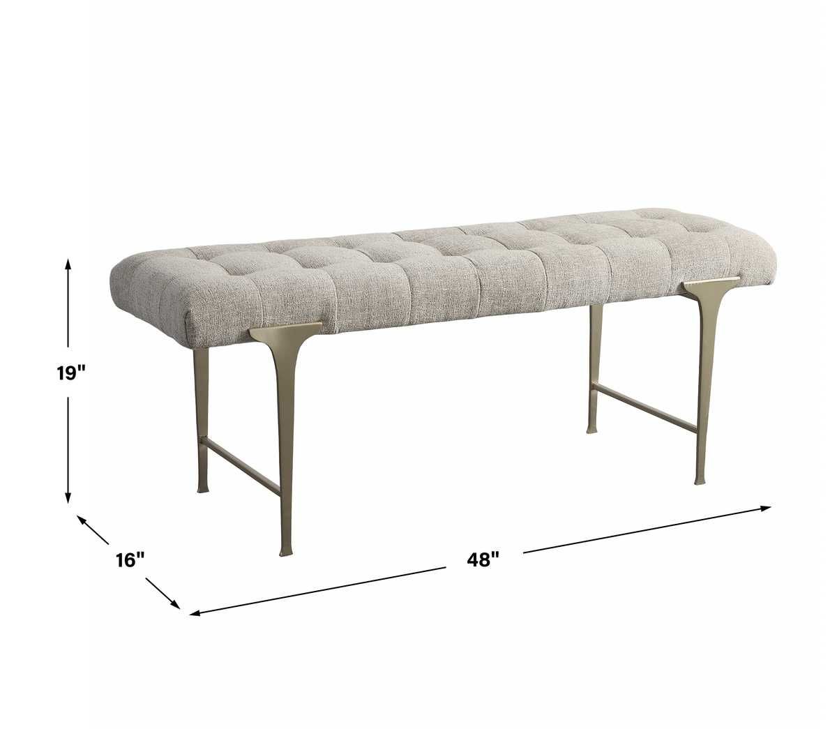 Imperial Bench - durable bench with modern style | Image 8 | InSTYLE Home & Rugs