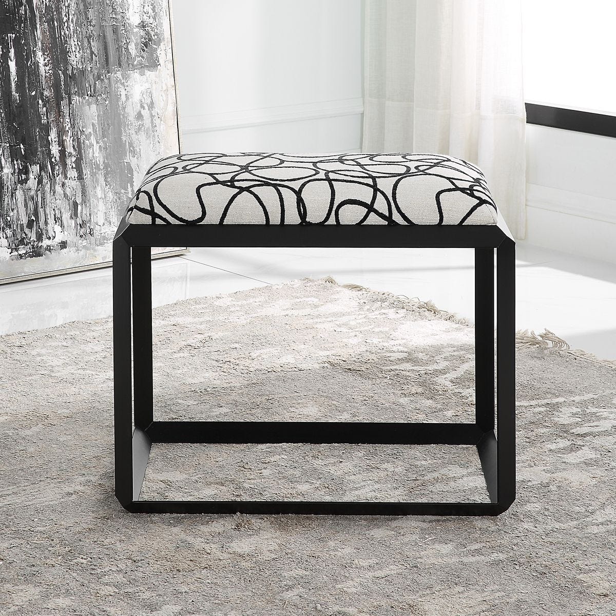 Curls Small Bench - perfect for entryways or patios | Image 7 | InSTYLE Home & Rugs