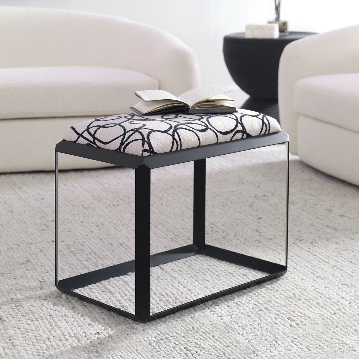 Curls Small Bench - perfect for entryways or patios | Image 6 | InSTYLE Home & Rugs