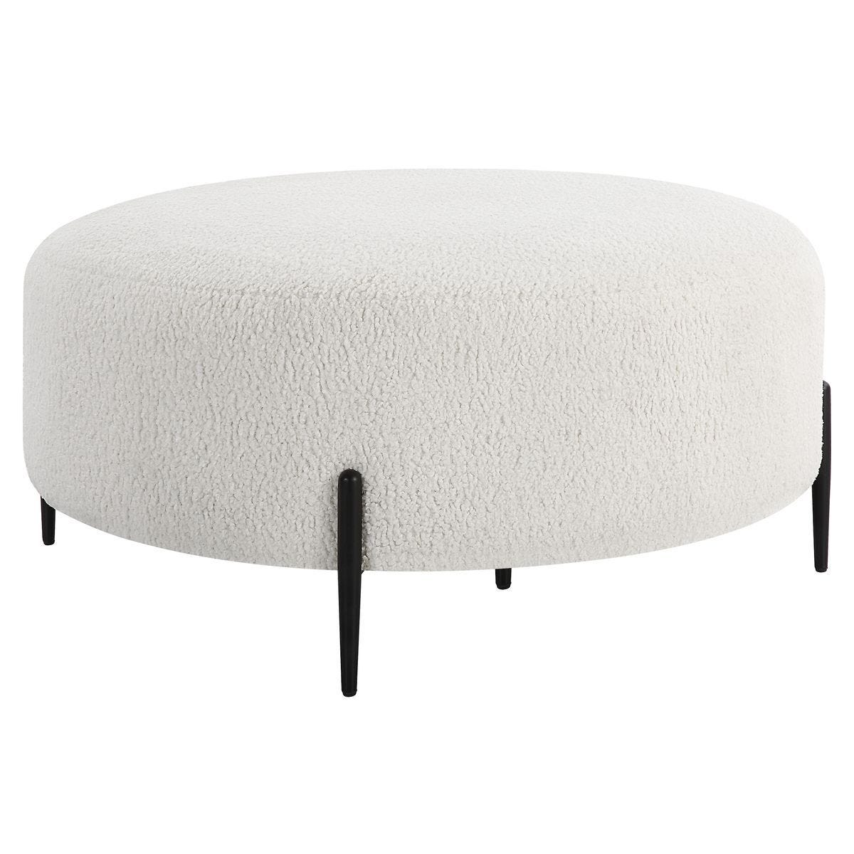 Arles Large Ottoman, Black - comfortable ottoman for any room | Image 4 | InSTYLE Home & Rugs