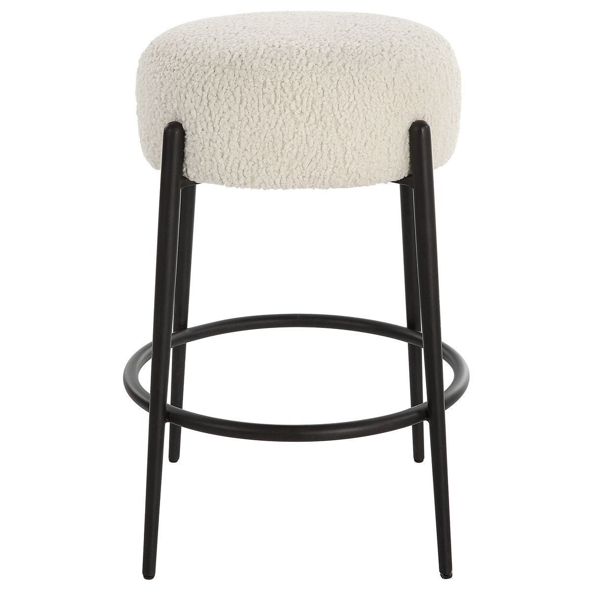 Arles Counter Stool, Black - ergonomic design for comfort | Image 4 | InSTYLE Home & Rugs