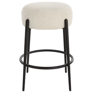 Arles Counter Stool, Black - ergonomic design for comfort | Image 4 | InSTYLE Home & Rugs