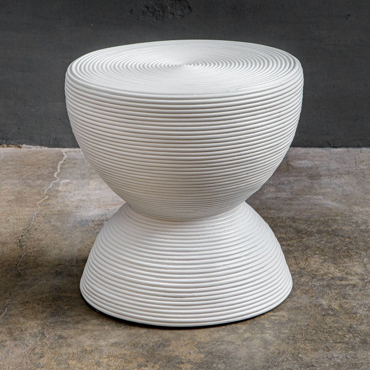 Bongo Side Table, White - perfect for holding drinks, lamps, and other essentials | Image 3 | InSTYLE Home & Rugs