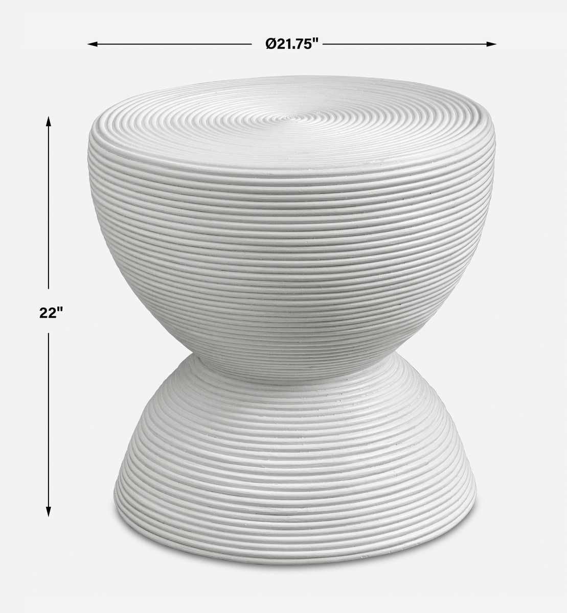 Bongo Side Table, White - perfect for holding drinks, lamps, and other essentials | Image 7 | InSTYLE Home & Rugs