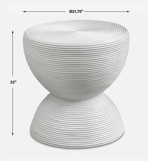 Bongo Side Table, White - perfect for holding drinks, lamps, and other essentials | Image 7 | InSTYLE Home & Rugs