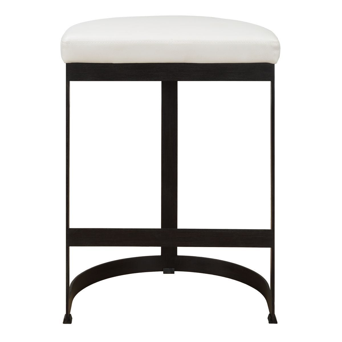 Ivanna Counter Stool, Black - ergonomic design for comfort | Image 4 | InSTYLE Home & Rugs