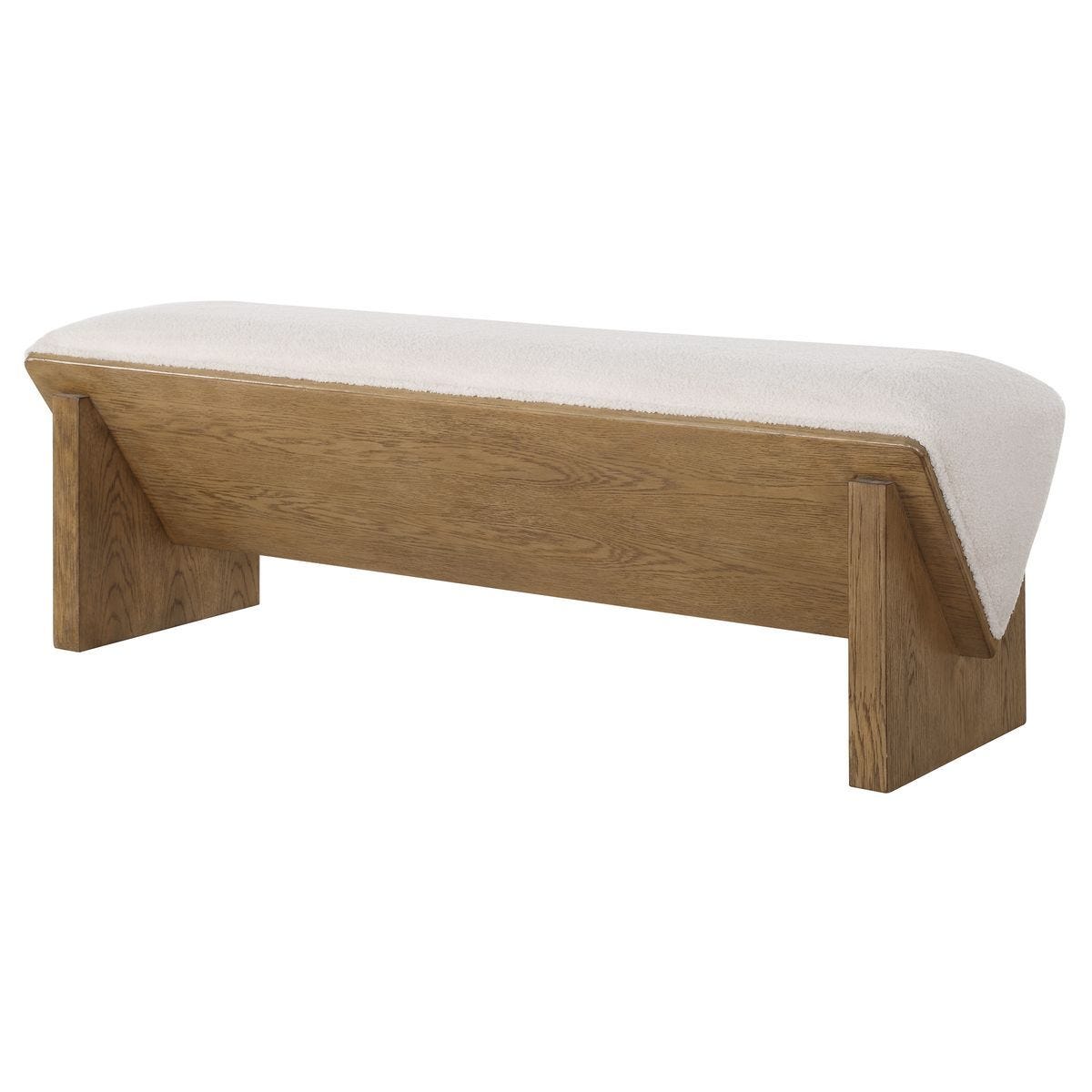 Wedged Bench - durable bench with modern style | Image 4 | InSTYLE Home & Rugs