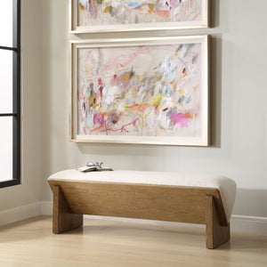 Wedged Bench - durable bench with modern style | Image 3 | InSTYLE Home & Rugs